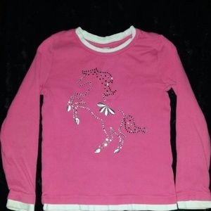 Size 8 Pink Gymboree long sleeve t
